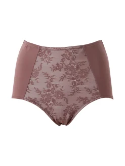 Verde Veronica DR39 Guaina donna con dettaglio in pizzo - bordeaux