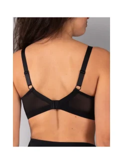 Verde Veronica DR16 Reggiseno donna imbottito senza ferretto coppa D - nero