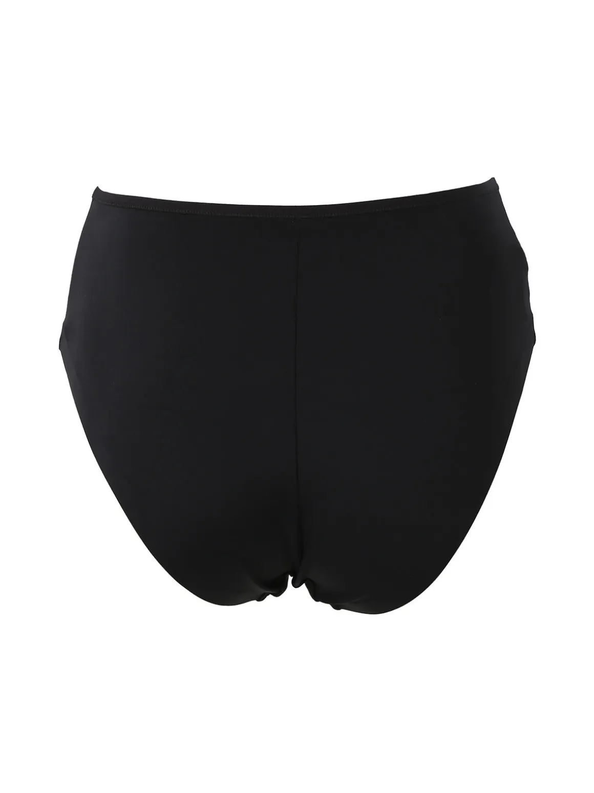 Verde Veronica DR35 Slip donna a vita alta con pizzo - nero