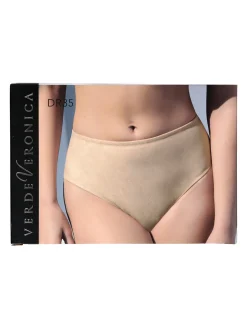 Verde Veronica DR35 Slip donna a vita alta con pizzo - nero