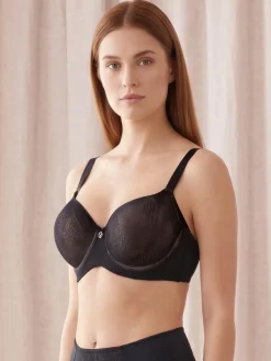 Verde Veronica OD14 Reggiseno con coppe imbottite e ferretto COPPA D - nero