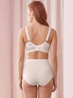 Verde Veronica OD16 Reggiseno donna con coppe imbottite senza ferretto COPPA D - panna