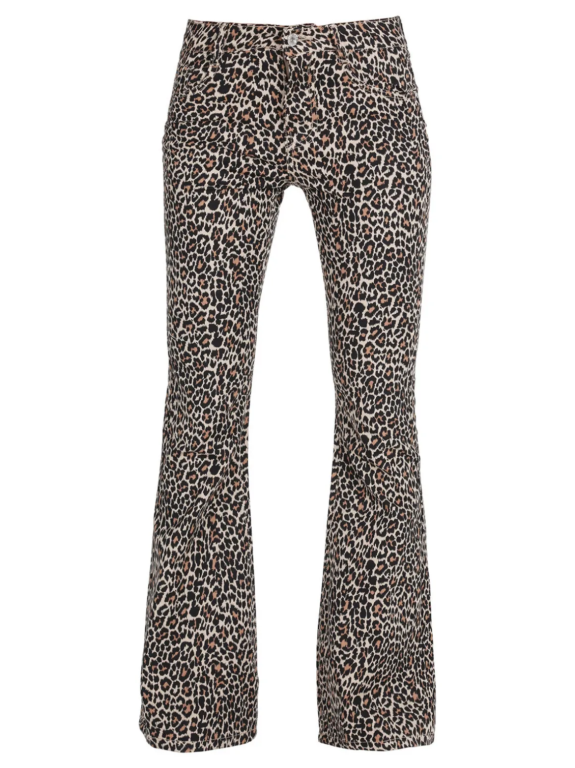 Vestella Pantaloni donna maculati slim fit a zampa