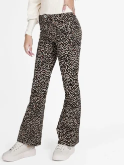 Vestella Pantaloni donna maculati slim fit a zampa