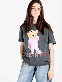 Vicbee T-shirt donna oversize con stampa