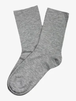 Virtus Calze corte da donna in misto cashmere - grigio