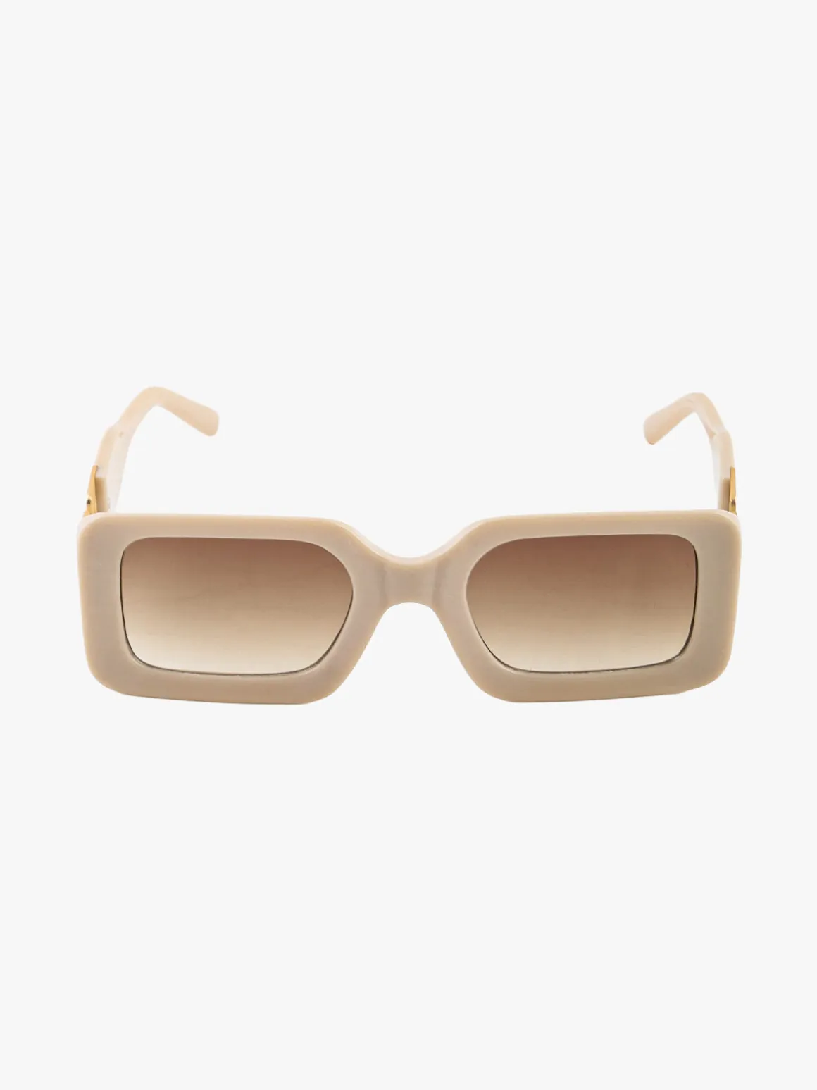 Visionmania Occhiali da sole rettangolari da donna - beige