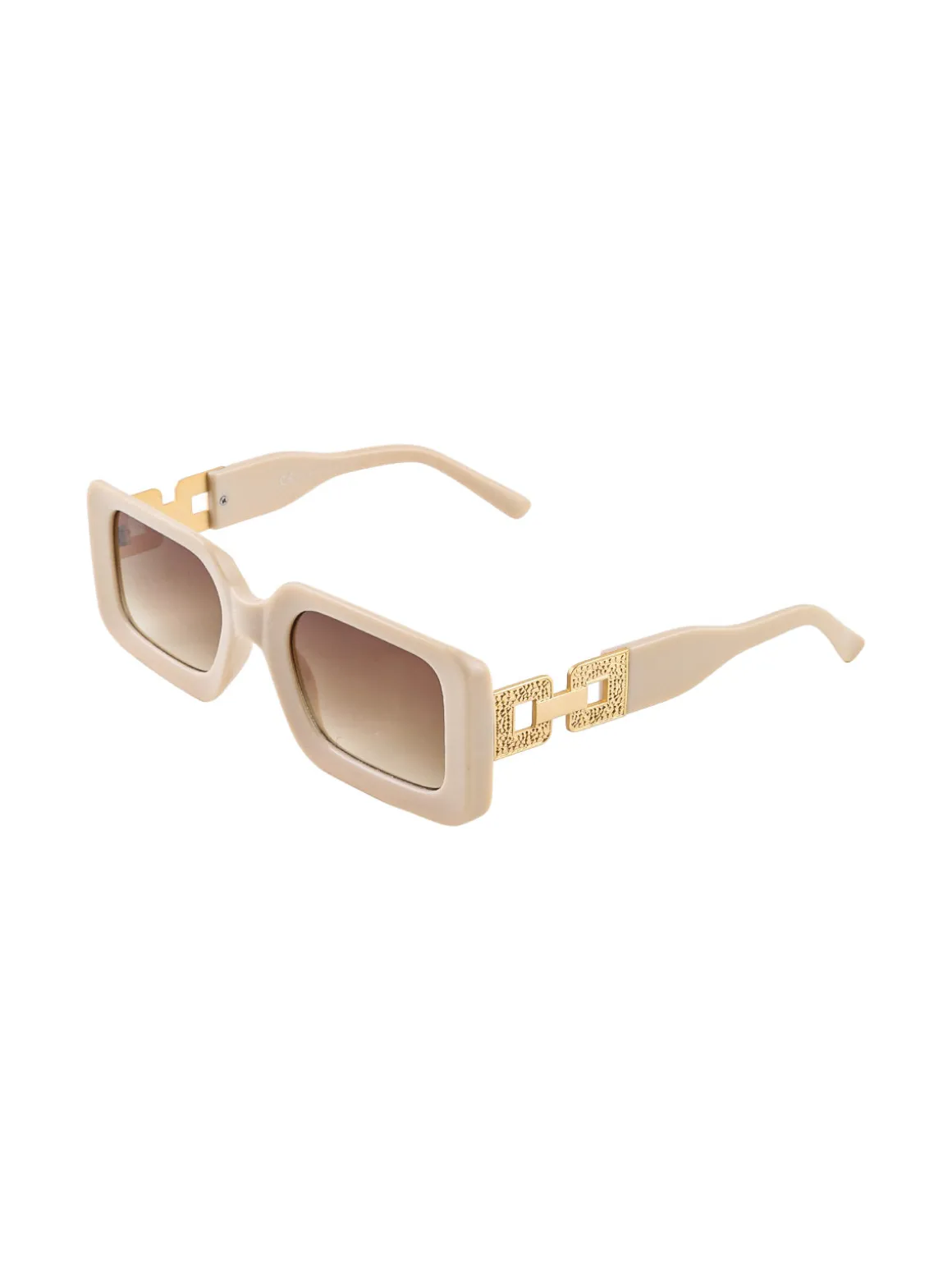 Visionmania Occhiali da sole rettangolari da donna - beige