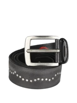 Wampum Cintura in pelle con borchie da uomo