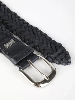 Wampum Cintura in pelle intrtecciata da uomo