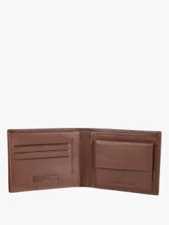 Wampum Portafoglio in pelle uomo con scritta