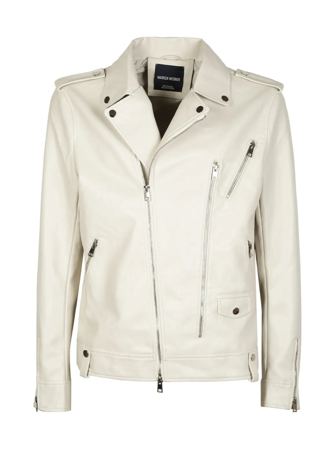 Warren Webber Giacca biker da uomo in ecopelle
