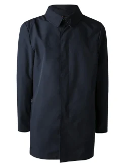 Warren Webber Giacca impermeabile da uomo con bottoni - blu scuro