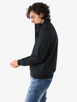 Warren Webber Giacca impermeabile da uomo con bottoni - blu scuro