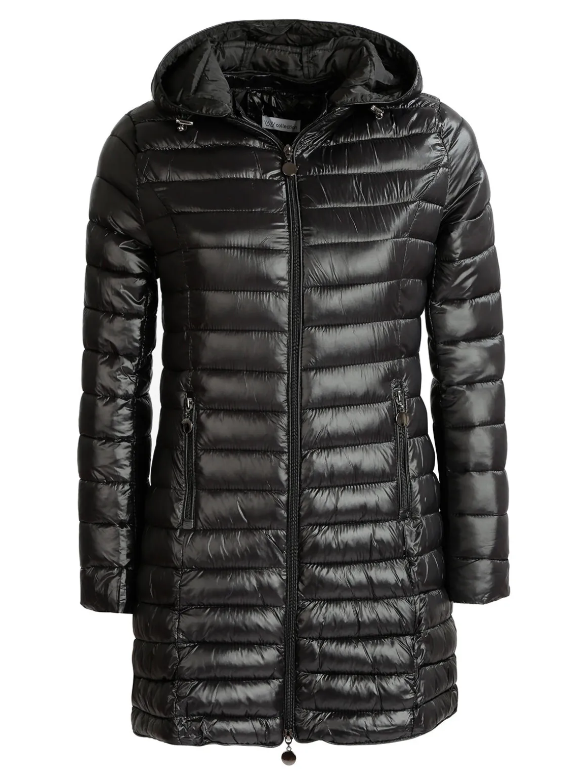 W Collection Piumino leggero da donna con cappuccio