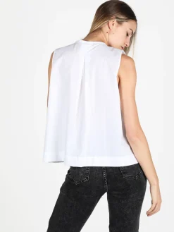 Wendy Trendy Camicia donna senza maniche in cotone