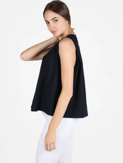 Wendy Trendy Camicia donna senza maniche in cotone