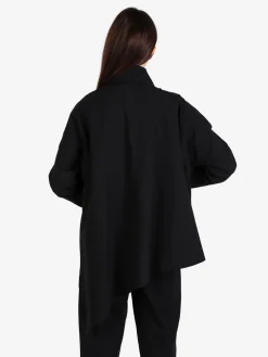 Wendy Trendy Trench donna aperto con spalle cadenti