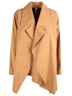 Wendy Trendy Trench donna aperto con spalle cadenti