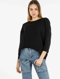 Wendy Trendy T-shirt donna a manica lunga con spacco dietro