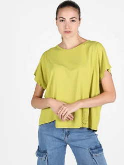 Wendy Trendy T-shirt donna oversize in cotone