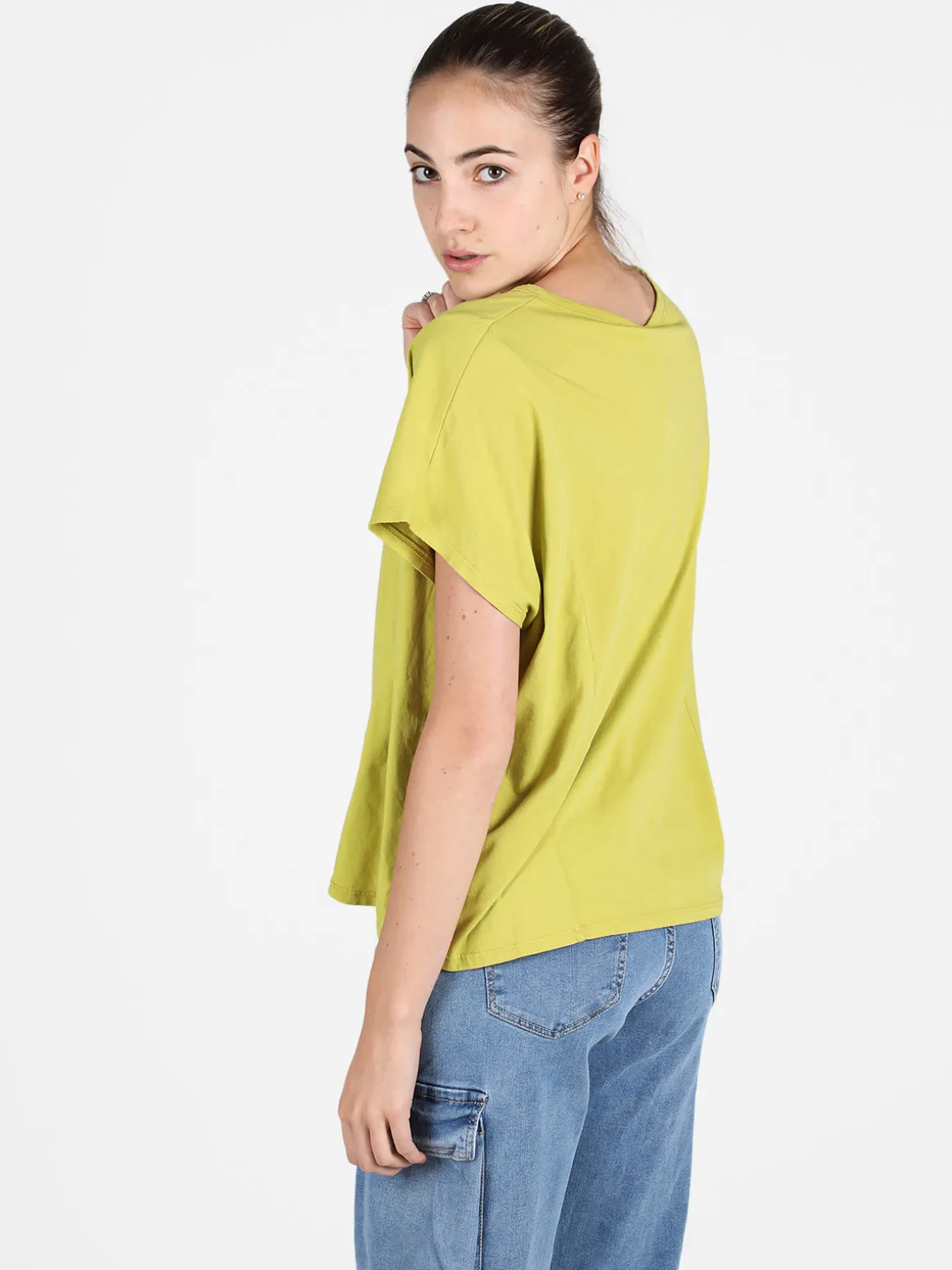 Wendy Trendy T-shirt donna oversize in cotone