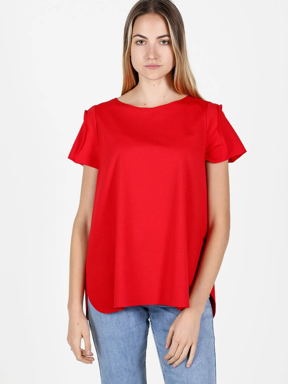 Wendy Trendy T-shirt donna oversize tinta unita