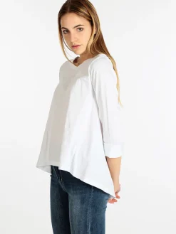 Wendy Trendy T-shirt manica lunga donna in cotone