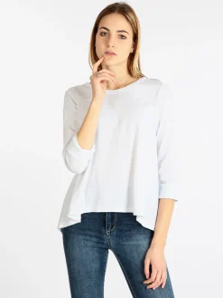 Wendy Trendy T-shirt manica lunga donna in cotone