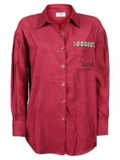 Wiya Camicia donna oversize con taschino