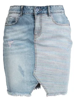Wiya Gonna corta in jeans