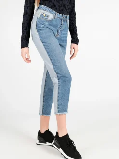 Wiya Jeans boyfriend bicolore