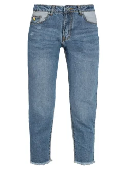 Wiya Jeans boyfriend bicolore
