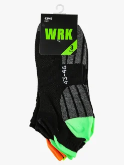 Wrk Confezione da 3 paia di fantasmini unisex
