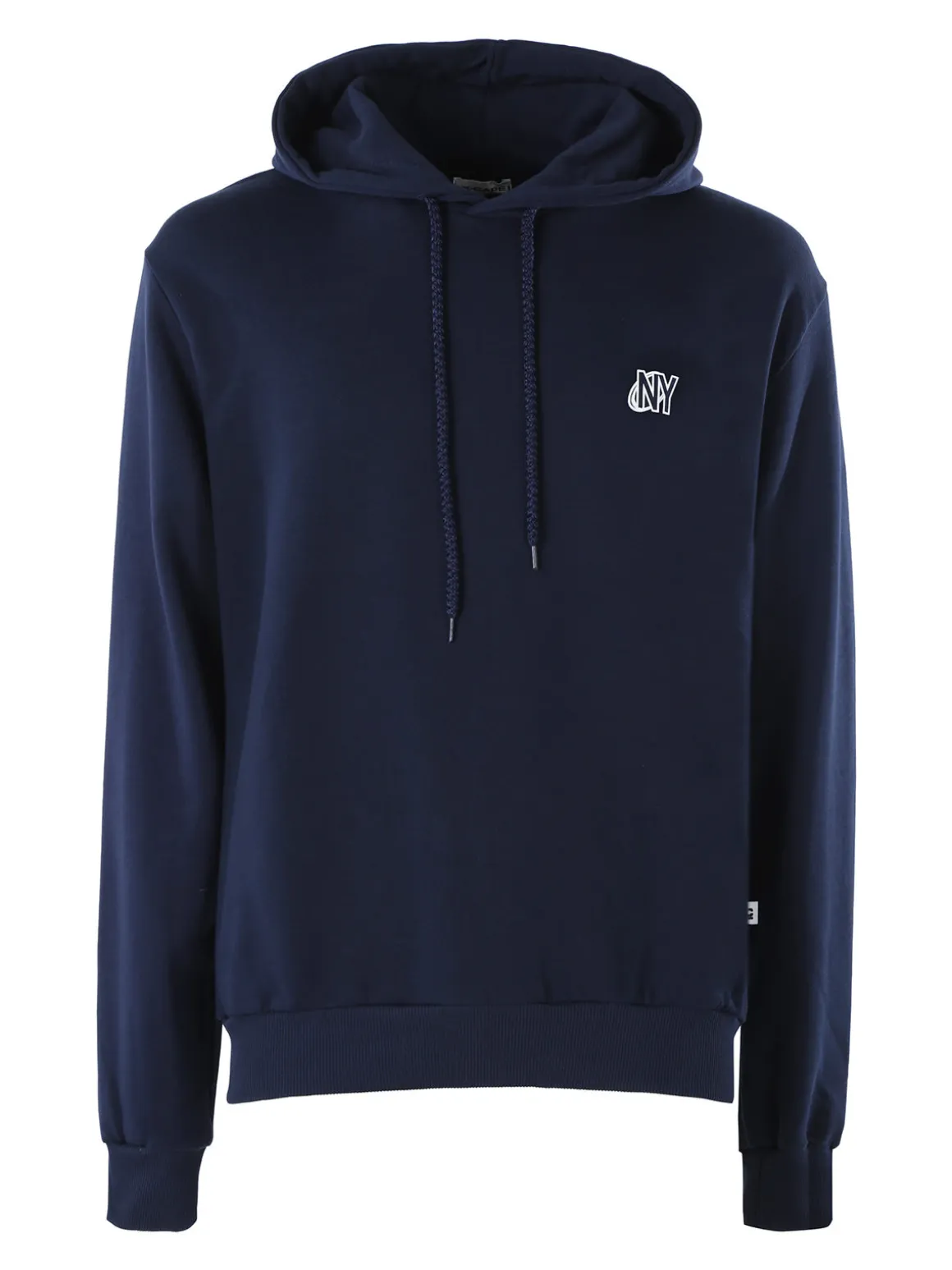 X-Cape Felpa da uomo con cappuccio e stampa sul retro - blu scuro