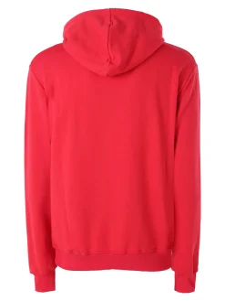 X-Cape Felpa da uomo in cotone con cappuccio - bianco
