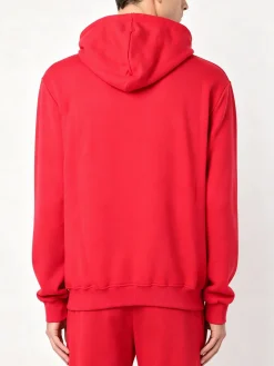X-Cape Felpa da uomo in cotone con cappuccio - bianco