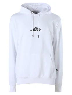 X-Cape Felpa da uomo in cotone con cappuccio - bianco