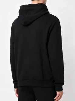 X-Cape Felpa da uomo in cotone con cappuccio - nero