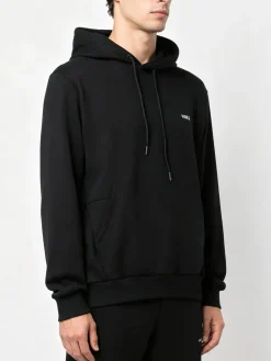X-Cape Felpa da uomo in cotone con cappuccio - nero