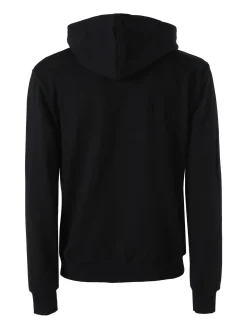 X-Cape Felpa da uomo in cotone con cappuccio - nero