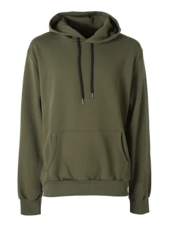 X-Cape Felpa da uomo oversize con cappuccio - militare