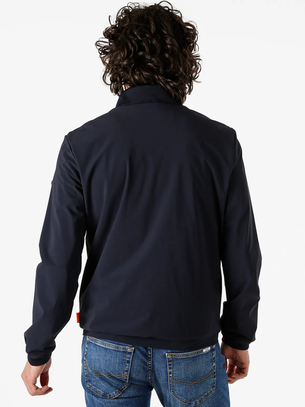 X-Cape Giacca a vento da uomo con zip in tessuto tecnico - blu scuro