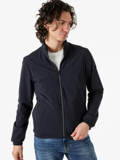 X-Cape Giacca a vento da uomo con zip in tessuto tecnico - blu scuro
