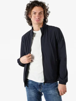 X-Cape Giacca a vento da uomo con zip in tessuto tecnico - blu scuro