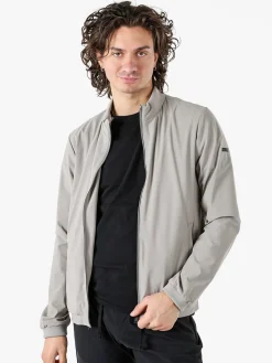 X-Cape Giacca a vento da uomo con zip in tessuto tecnico - sabbia