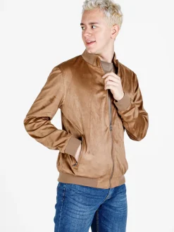 X-Cape Giacca da uomo in tessuto scamosciato con zip