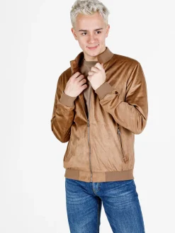 X-Cape Giacca da uomo in tessuto scamosciato con zip