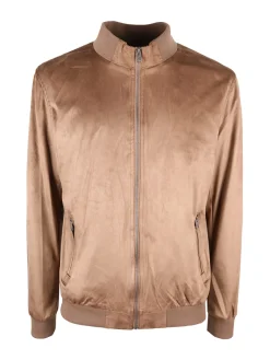 X-Cape Giacca da uomo in tessuto scamosciato con zip
