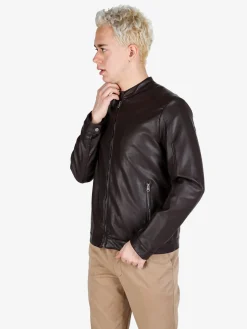 X-Cape Giacca uomo in ecopelle con zip